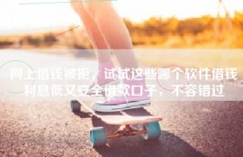网上借钱被拒，试试这些哪个软件借钱利息低又安全借款口子，不容错过