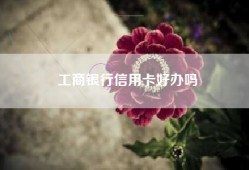 工商银行信用卡好办吗