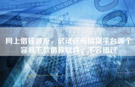 网上借钱被拒，试试这些借贷平台哪个容易下款借款软件，不容错过