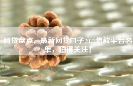 网贷盘点，最新网贷口子2022借款平台名单，值得关注！