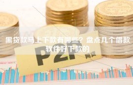 黑贷款马上下款有哪些？盘点几个借款软件好下款的
