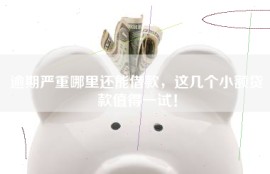 逾期严重哪里还能借款，这几个小额贷款值得一试！