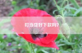 叮当贷好下款吗？