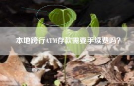 本地跨行ATM存款需要手续费吗？