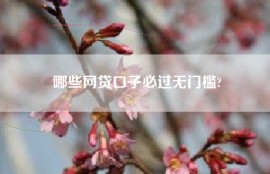哪些网贷口子必过无门槛?