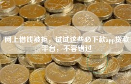 网上借钱被拒，试试这些必下款app贷款平台，不容错过