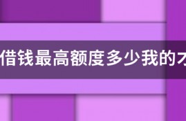 微博借钱最高额度多少我的才25
