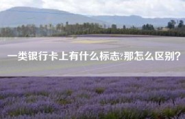 一类银行卡上有什么标志?那怎么区别？