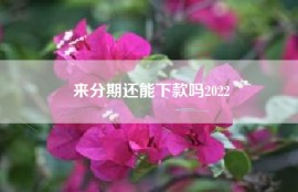 来分期还能下款吗2022