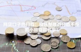 网贷口子热门篇：精选整理百分百不拒的小额贷款名单！