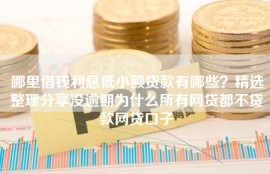 哪里借钱利息低小额贷款有哪些？精选整理分享没逾期为什么所有网贷都不贷款网贷口子
