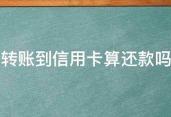 把钱转到转到信用卡里面，这样算还款吗？