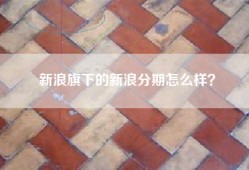 新浪旗下的新浪分期怎么样？