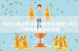 有什么借款软件是快速在线申请？这几个就是快速在线申请