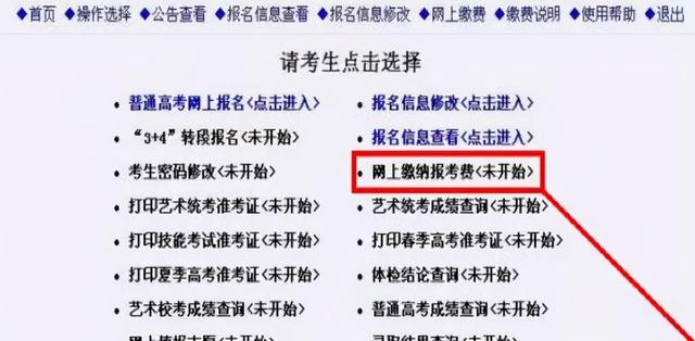 12月03日-12月07日高考网上缴费