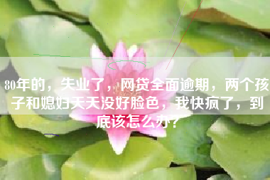 80年的，失业了，网贷全面逾期，两个孩子和媳妇天天没好脸色，我快疯了，到底该怎么办？