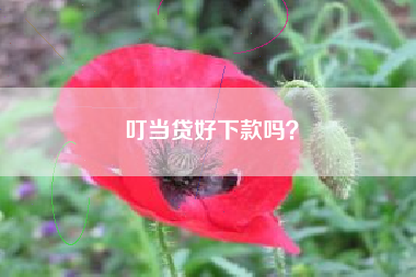 叮当贷好下款吗？