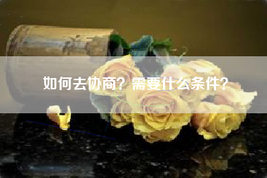 如何去协商？需要什么条件？
