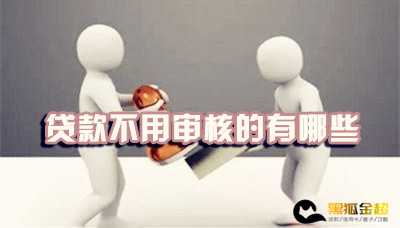 贷款不用审核的有哪些