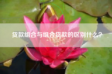 贷款组合与组合贷款的区别什么？