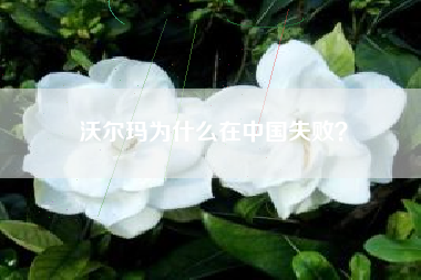 沃尔玛为什么在中国失败？