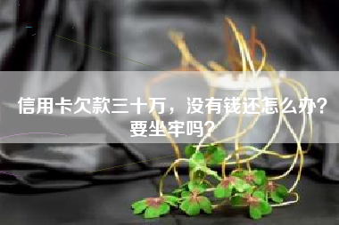 信用卡欠款三十万，没有钱还怎么办？要坐牢吗？