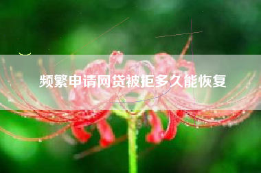 频繁申请网贷被拒多久能恢复