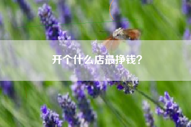 开个什么店最挣钱？