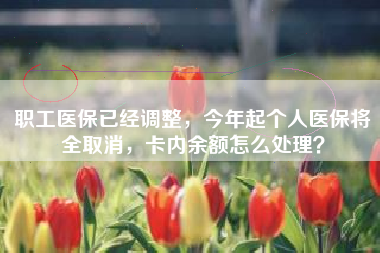 职工医保已经调整，今年起个人医保将全取消，卡内余额怎么处理？