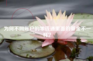 为何不同账户的零钱通里面的基金不一样？