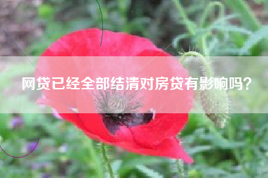 网贷已经全部结清对房贷有影响吗？
