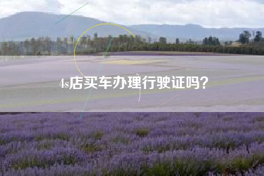 4s店买车办理行驶证吗？