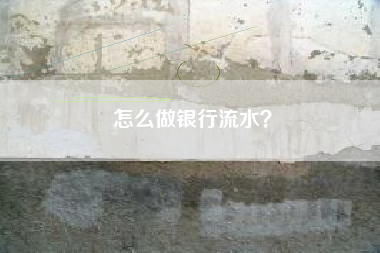 怎么做银行流水？