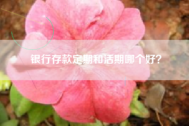 银行存款定期和活期哪个好？