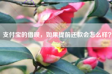 支付宝的借呗，如果提前还款会怎么样？