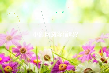 小额网贷靠谱吗？
