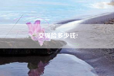 交强险多少钱?