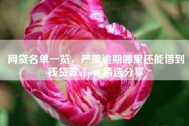 网贷名单一览，严重逾期哪里还能借到钱贷款app，精选分享