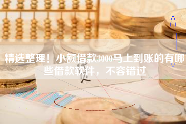 精选整理！小额借款3000马上到账的有哪些借款软件，不容错过