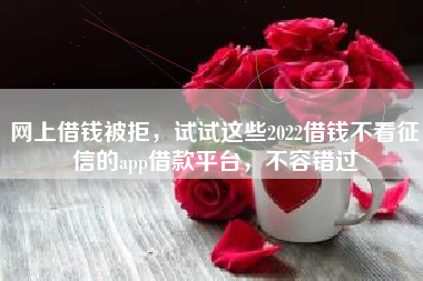 网上借钱被拒，试试这些2022借钱不看征信的app借款平台，不容错过