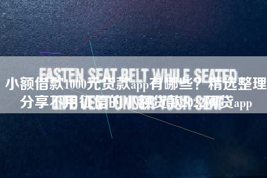小额借款1000元贷款app有哪些？精选整理分享不用征信的小额贷款2022网贷app