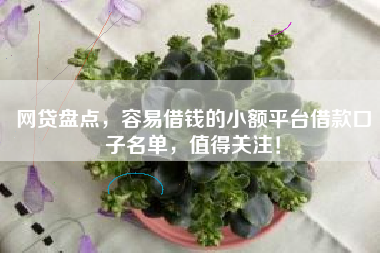 网贷盘点，容易借钱的小额平台借款口子名单，值得关注！