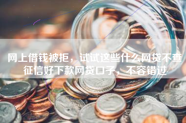 网上借钱被拒，试试这些什么网贷不查征信好下款网贷口子，不容错过