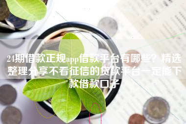 24期借款正规app借款平台有哪些？精选整理分享不看征信的贷款平台一定能下款借款口子