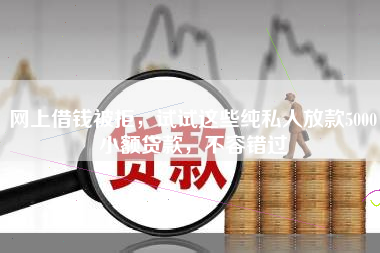 网上借钱被拒，试试这些纯私人放款5000小额贷款，不容错过