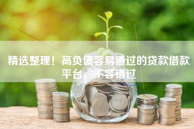 精选整理！高负债容易通过的贷款借款平台，不容错过