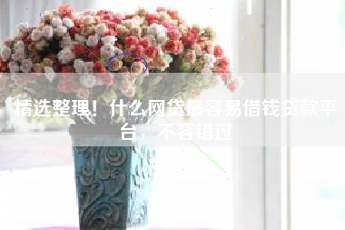 精选整理！什么网贷最容易借钱贷款平台，不容错过