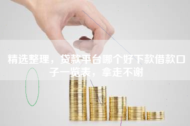 精选整理，贷款平台哪个好下款借款口子一览表，拿走不谢