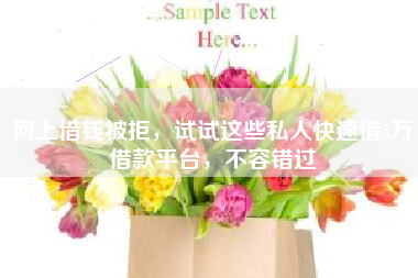 网上借钱被拒，试试这些私人快速借5万借款平台，不容错过