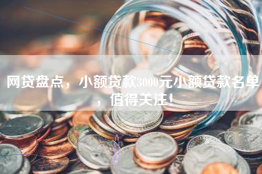 网贷盘点，小额贷款3000元小额贷款名单，值得关注！